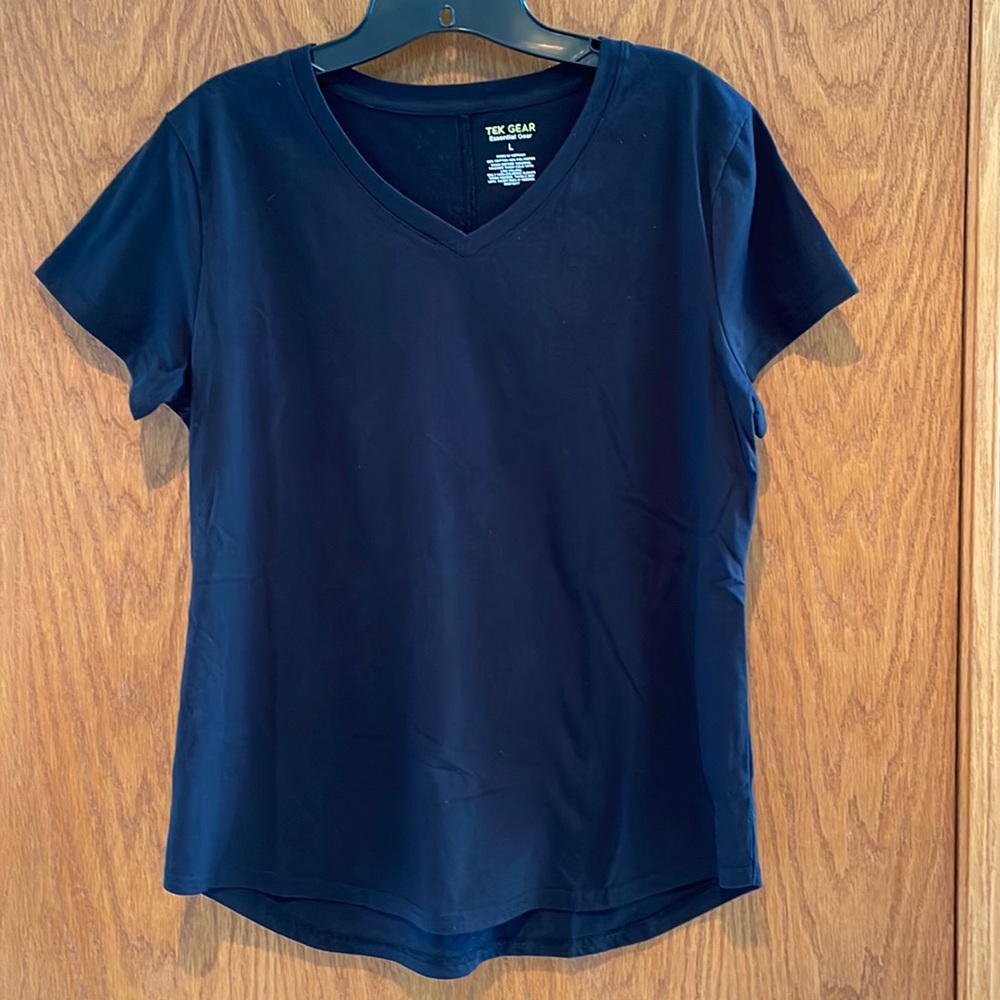 Women’s Tek Gear Short Sleeve Tee Shirt Sz L